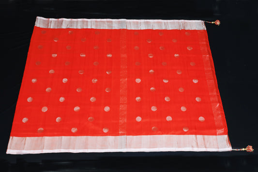 Handwoven Uppada Silk Saree in Red