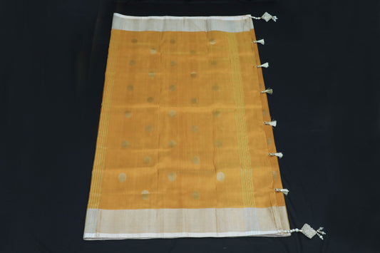 Handwoven Uppada Silk Saree in Yellow