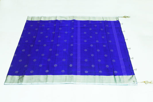 Handwoven Uppada Silk Saree in Royal Blue