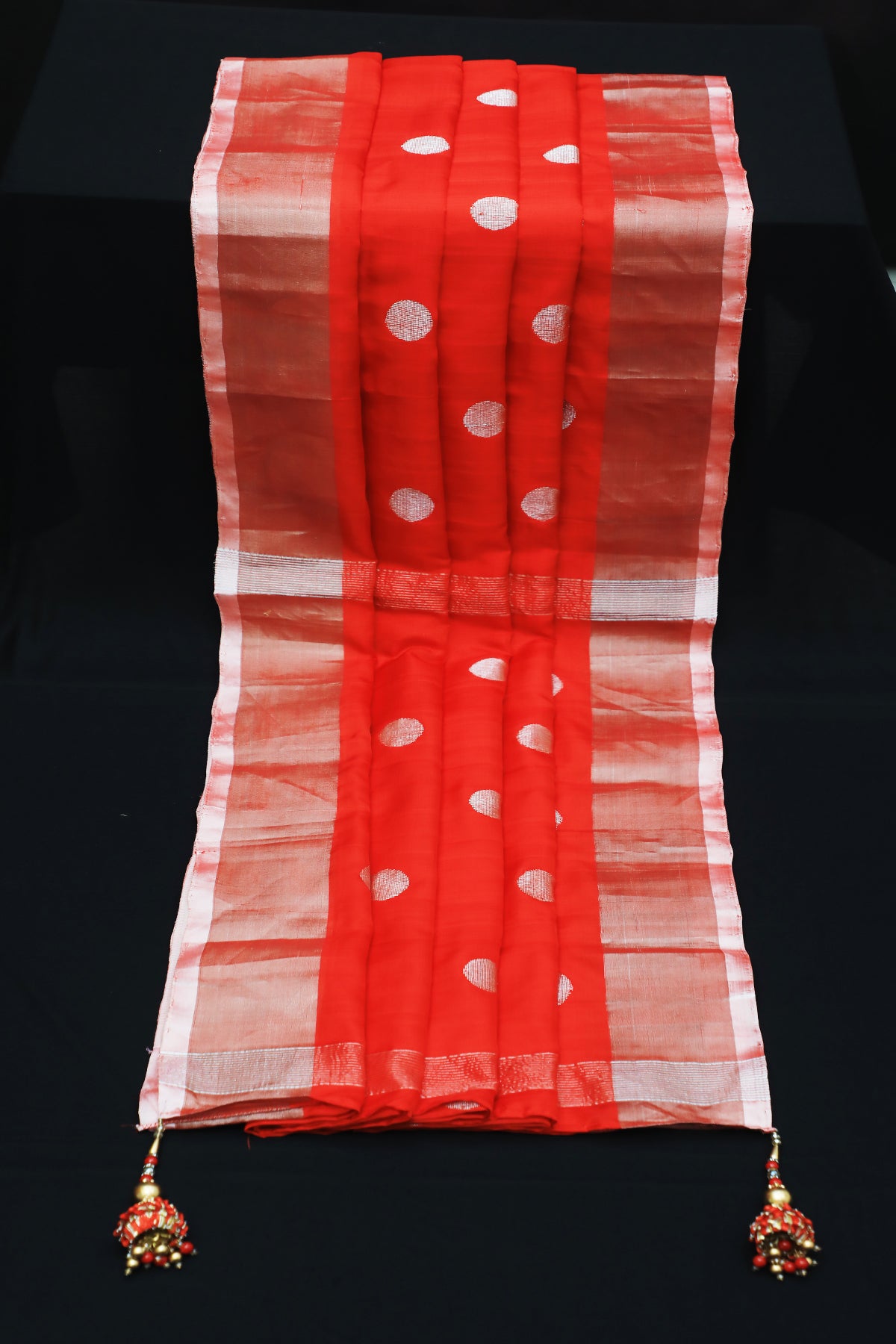 Handwoven Uppada Silk Saree in Red