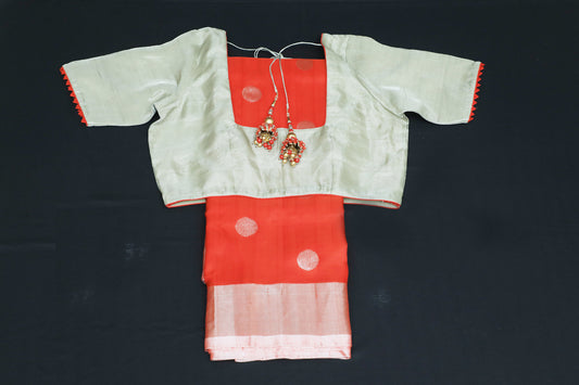 Handwoven Uppada Silk Saree in Red