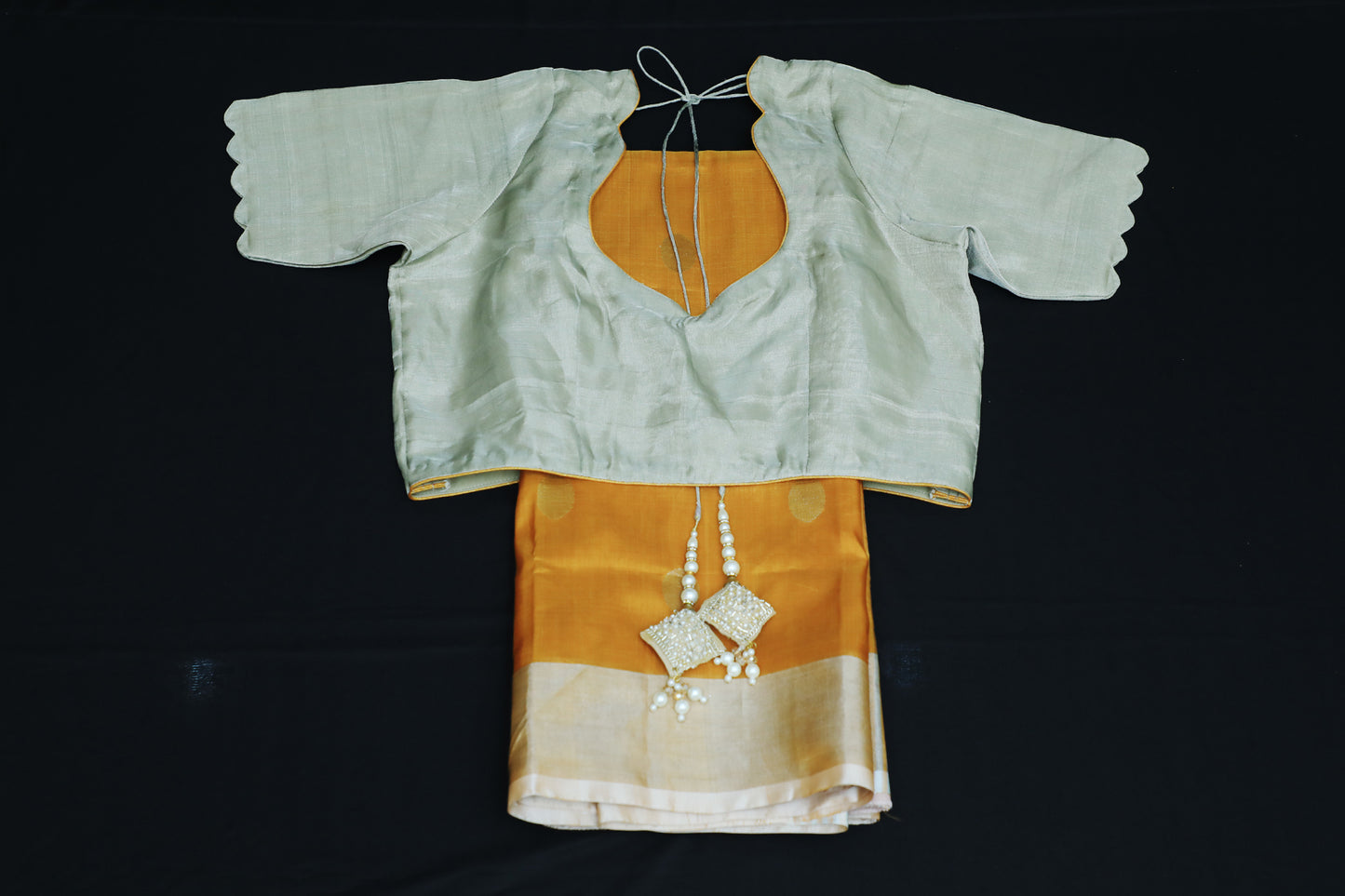 Handwoven Uppada Silk Saree in Yellow