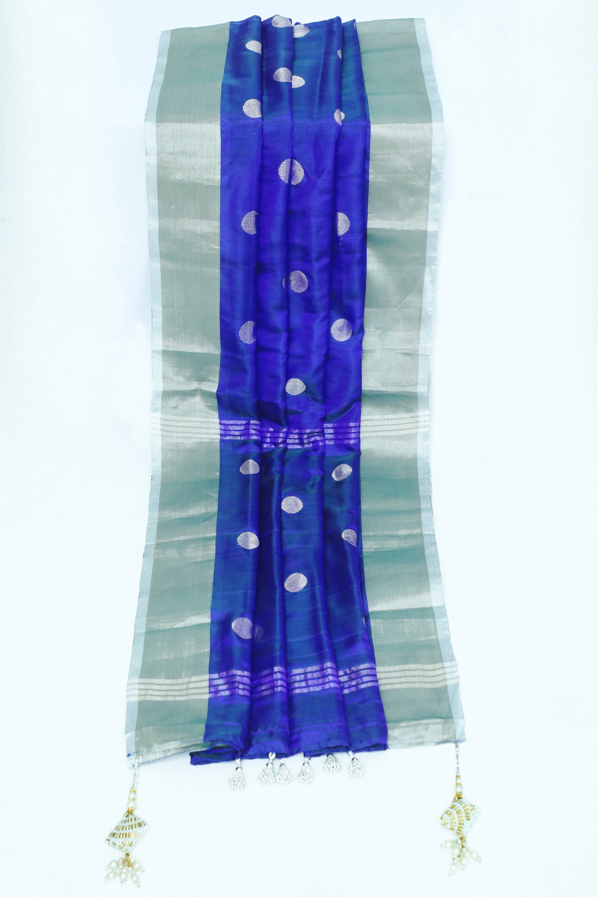 Handwoven Uppada Silk Saree in Royal Blue