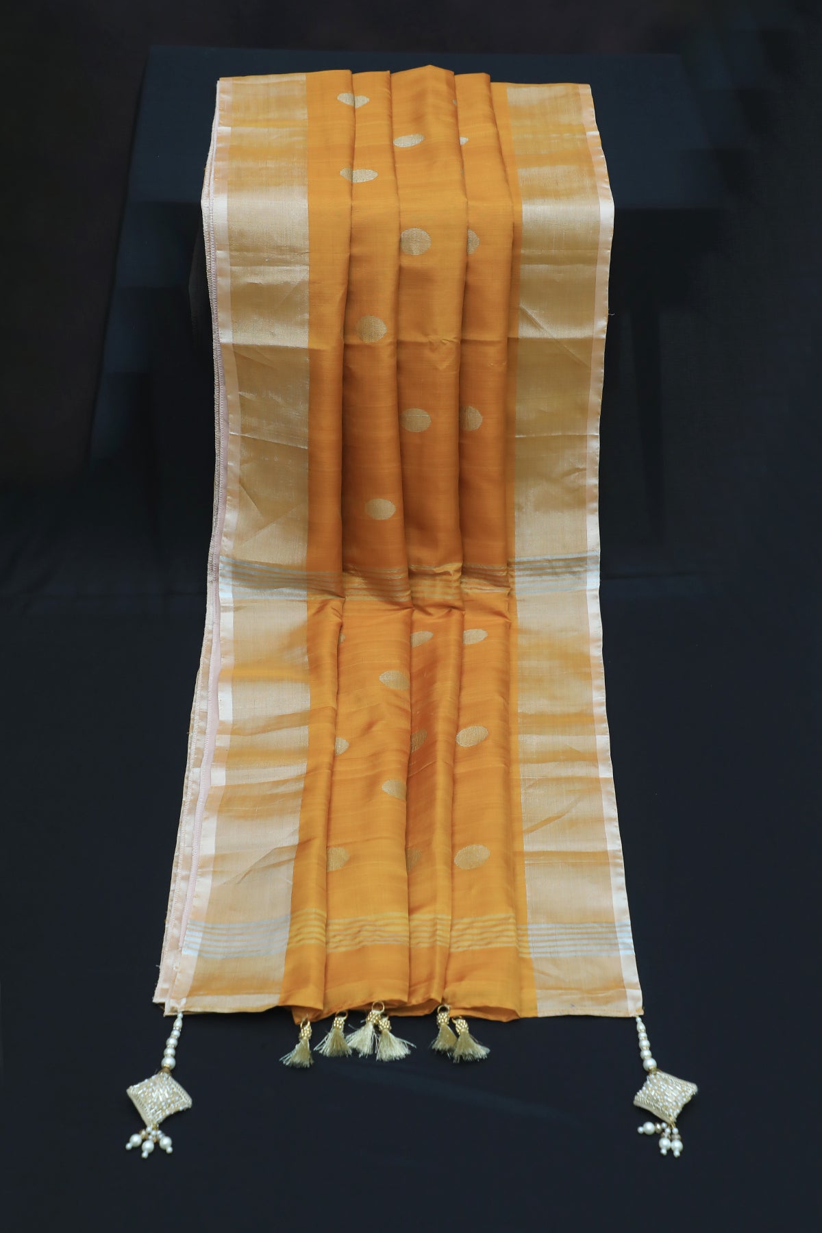 Handwoven Uppada Silk Saree in Yellow