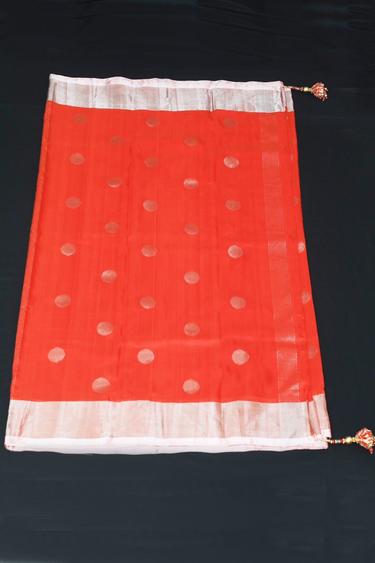 Handwoven Uppada Silk Saree in Red