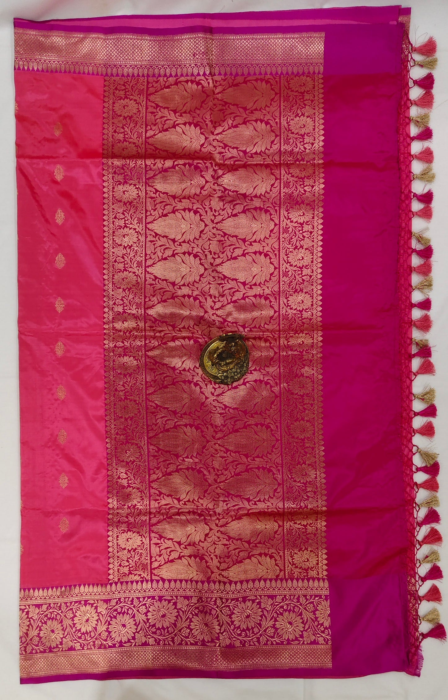 Benaras Katan Silk Saree in Pink