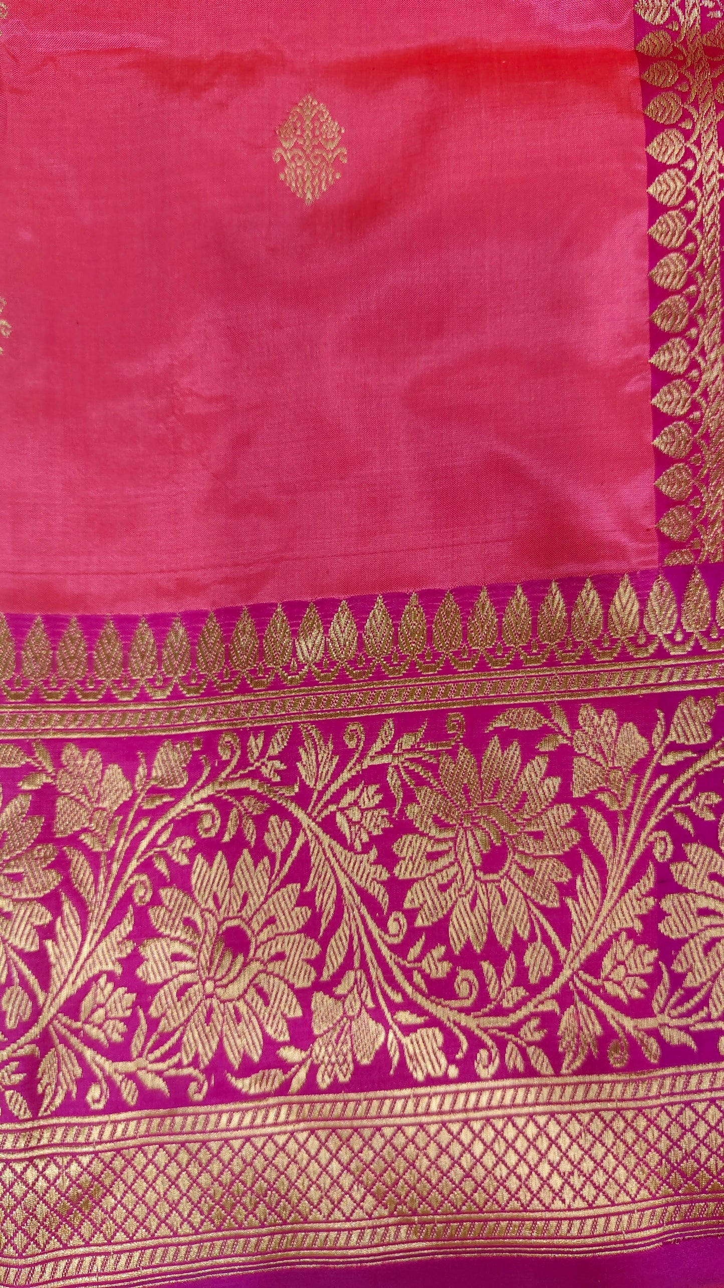 Benaras Katan Silk Saree in Pink
