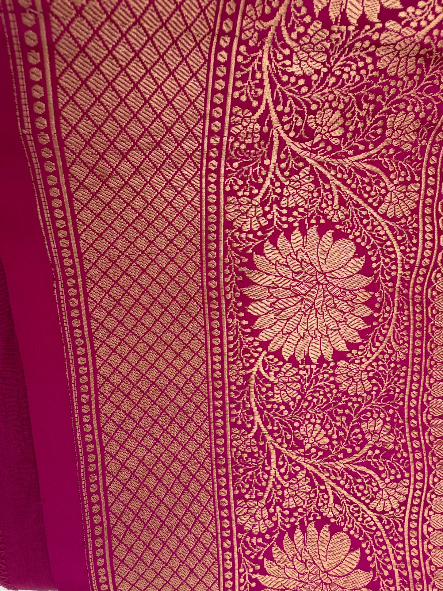 Handwoven Venkatagiri Silk Saree in Flame Red