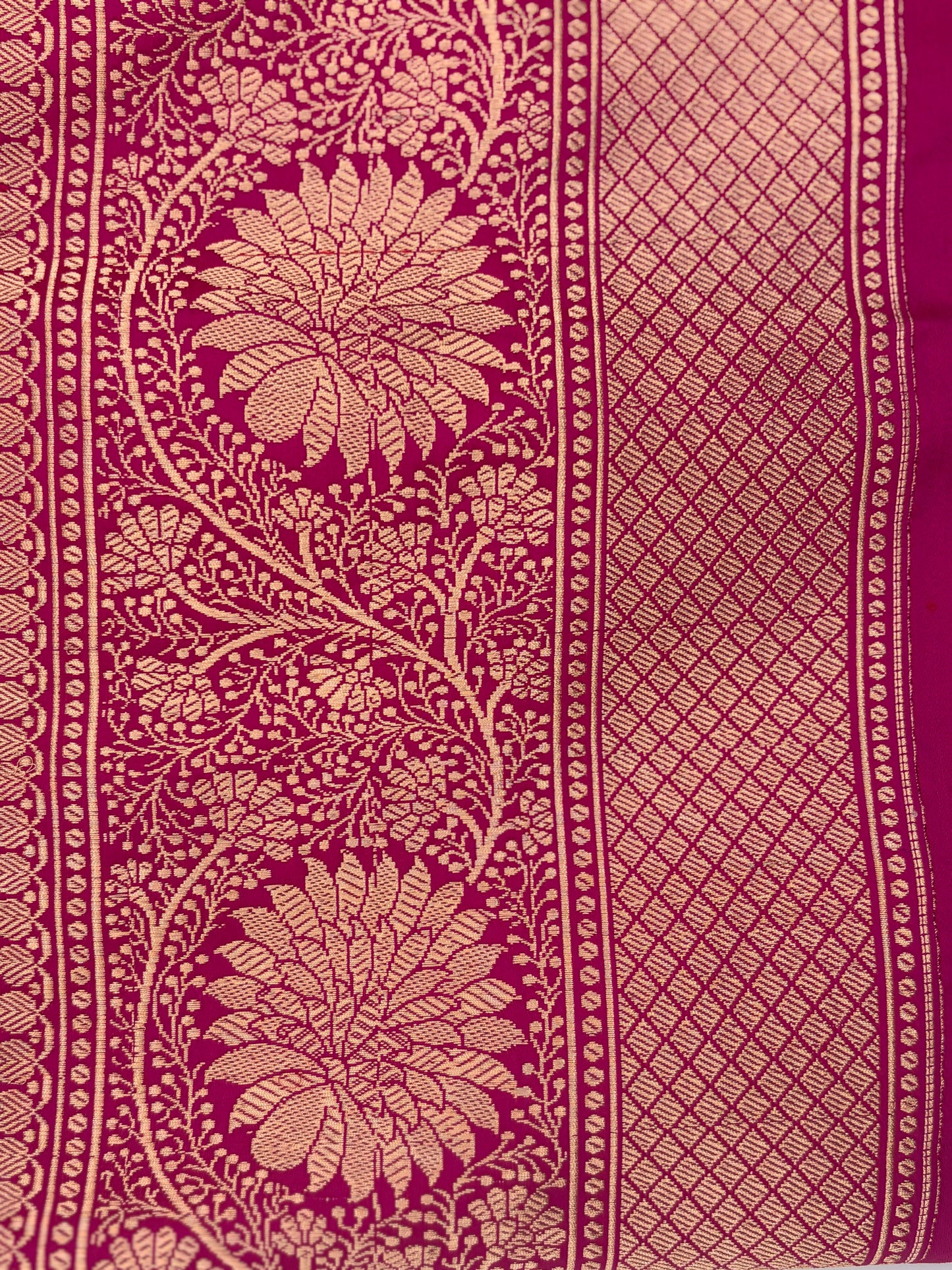 Handwoven Venkatagiri Silk Saree in Flame Red