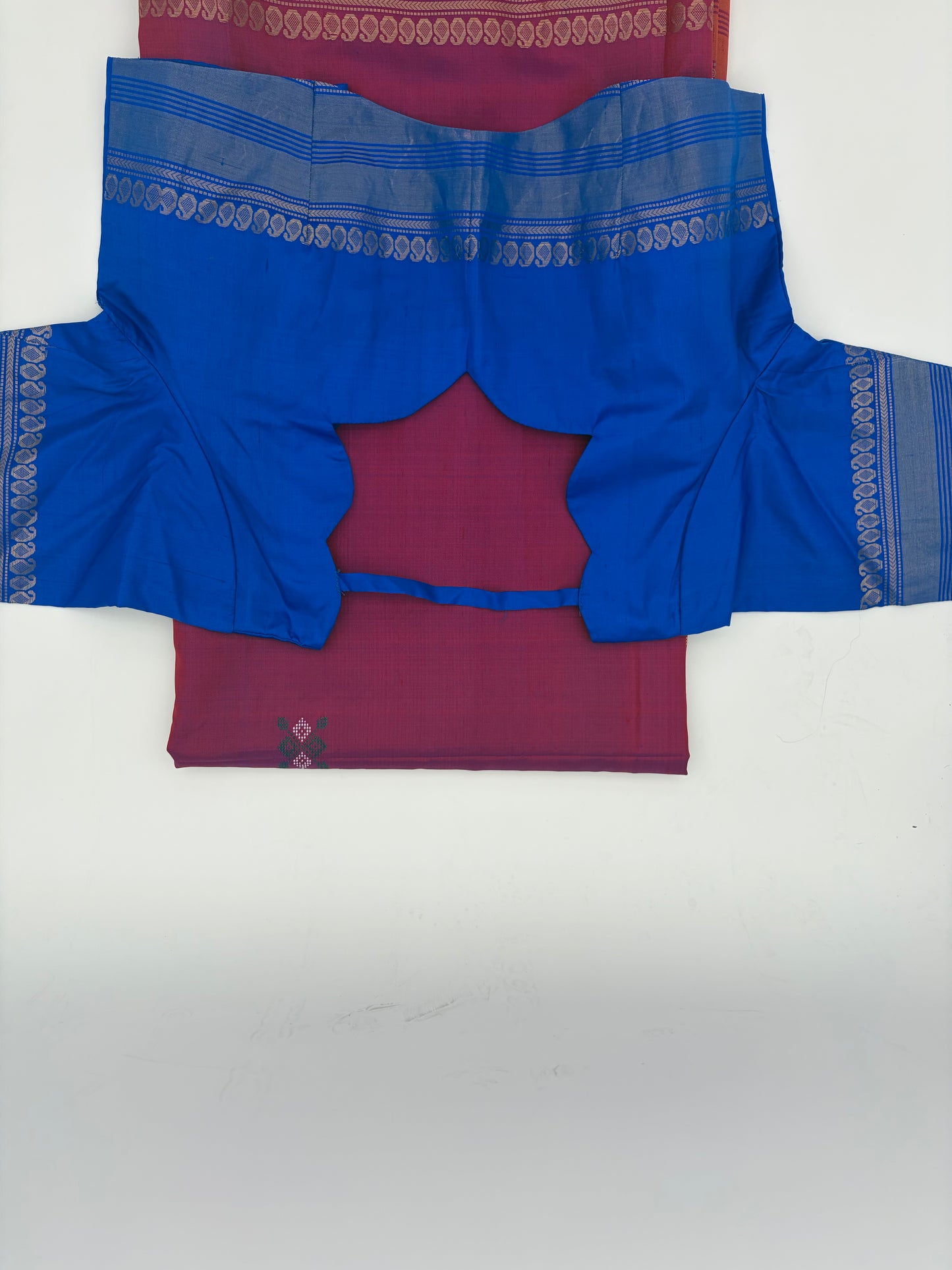 Handwoven Bomkai Odisha Saree in Magenta Orange