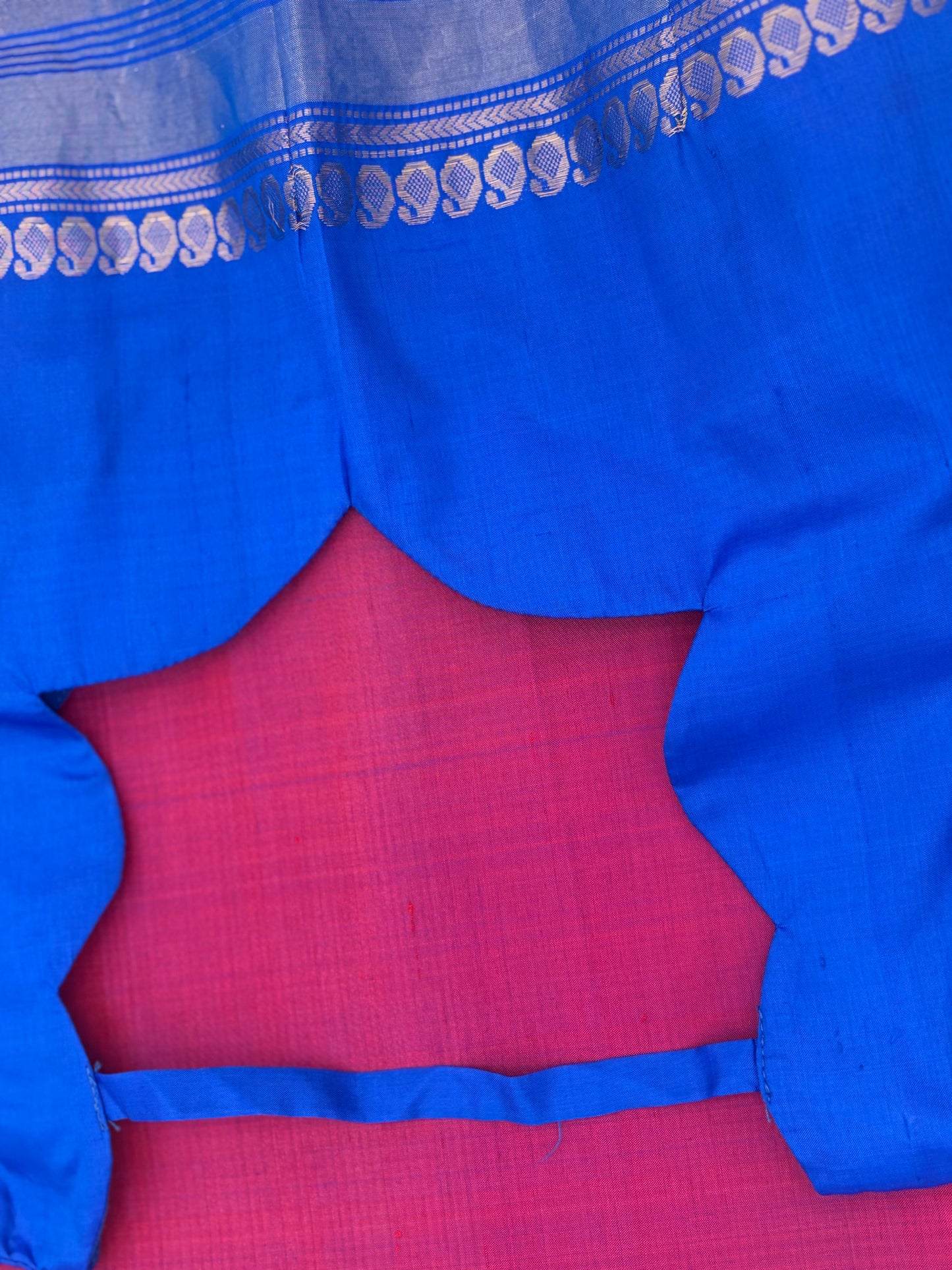 Handwoven Bomkai Odisha Saree in Magenta Orange
