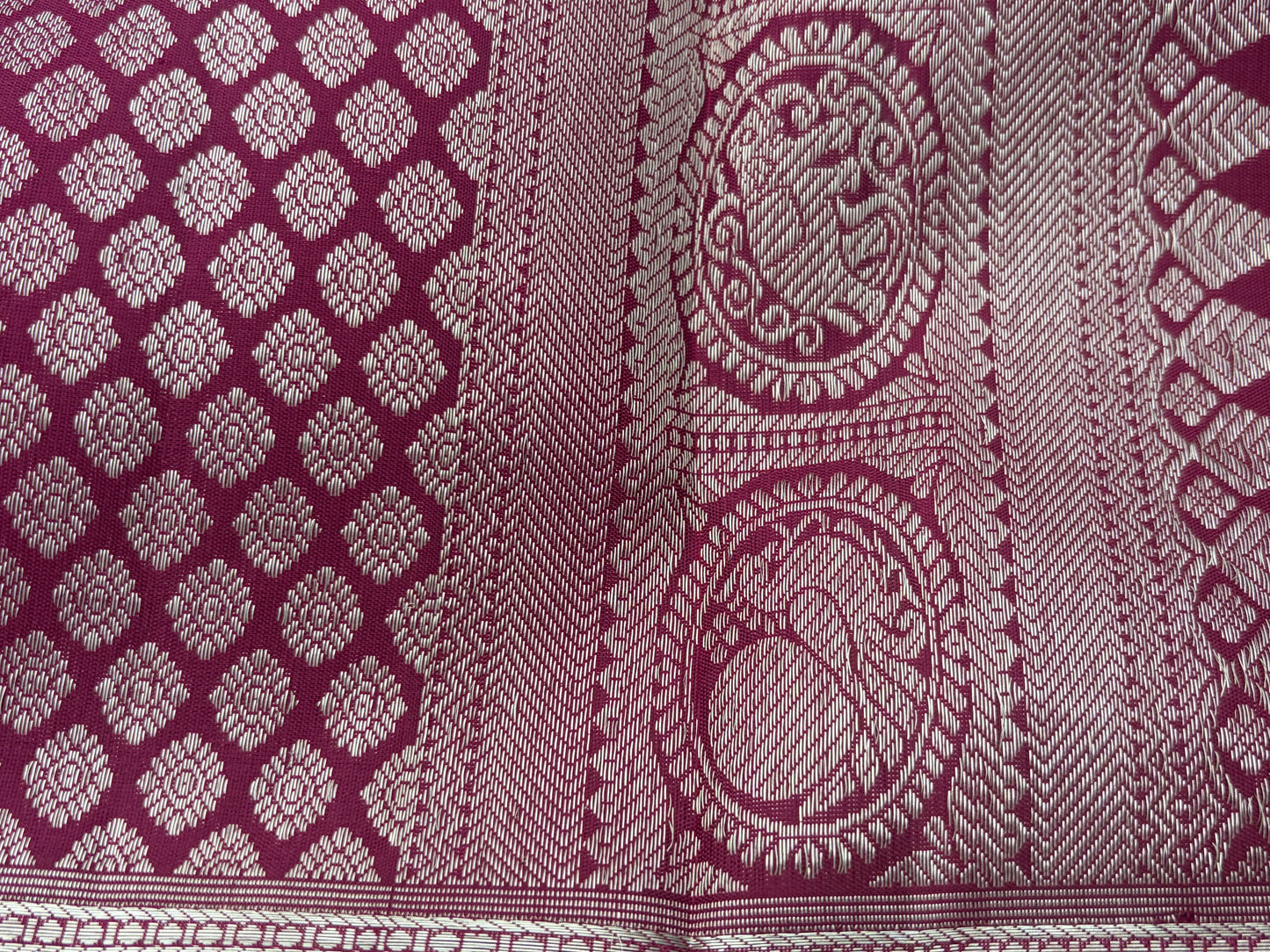 Handwoven Pure Kanjivaram Silk Saree in Evening Wine
