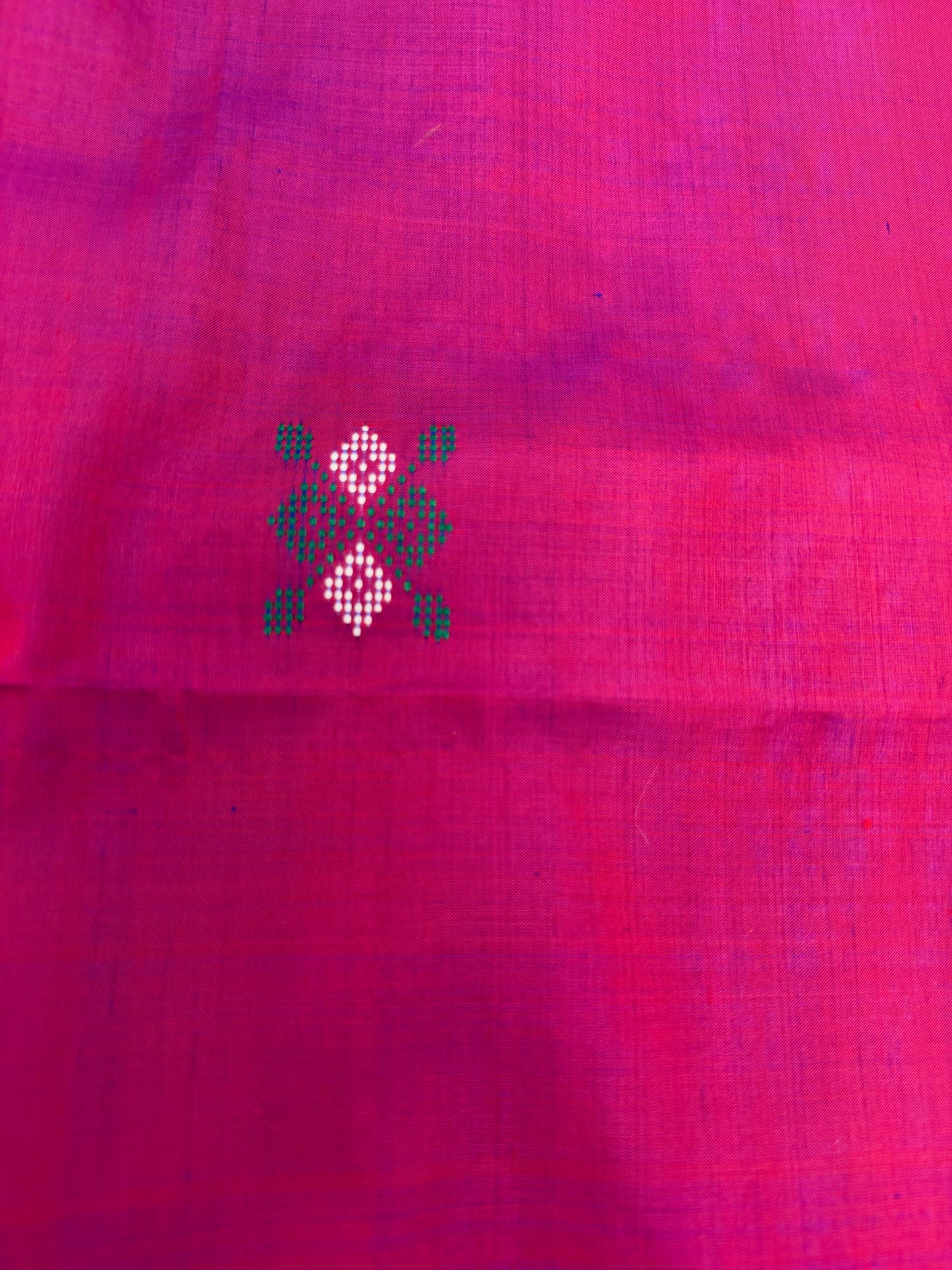 Handwoven Pink Bishnupuri Silk Sare